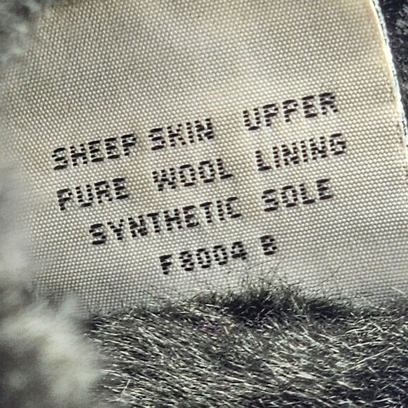 UGG Australia Classic Tall 5815 Sheepskin Suede Black Boots Size 7 - Picture 9 of 12